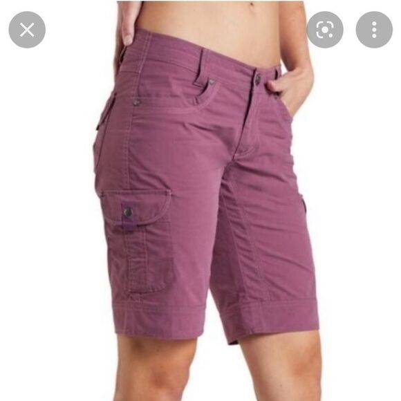 KUHL WOMEN’S FREE RANGE 11” VINTAGE PATINA DYE CARGO HIKING SHORTS SIZE 8 - Picture 1 of 11